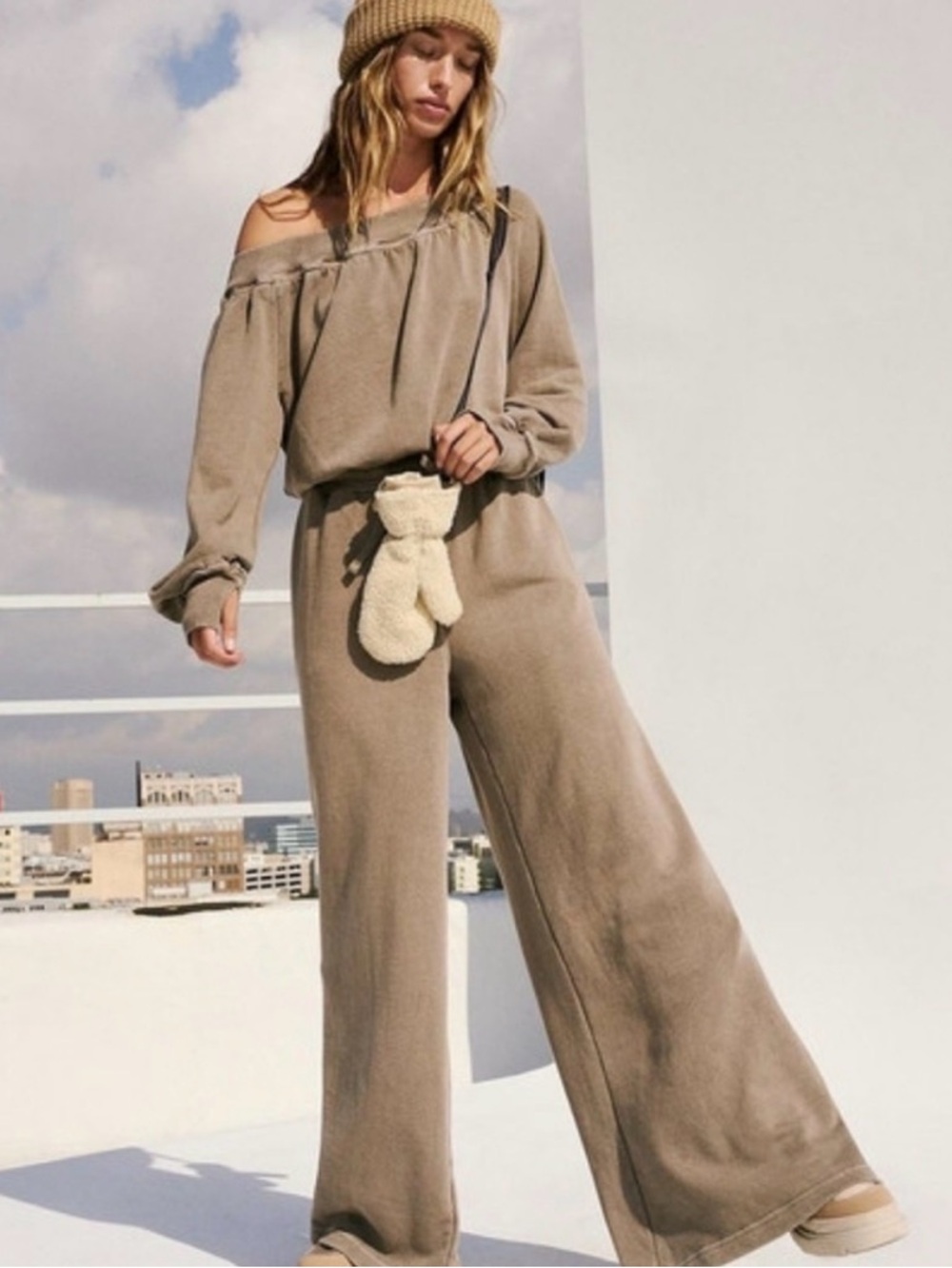 Free People Movement One To Beat Onesie Small NWT Grey - Picture 2 of 2